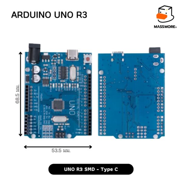 Arduino UNO R3 WiFi ชิพเบบ Through Hole หรือ ชิพเบบ SMD Type-C - Image 3