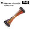 สายจั๊มเปอร์อย่างดี Jumper wire ยาว30 ซม. ตัวผู้-ตัวผู้ ขนาด 24AWG ทดลองวงจรอิเล็กทรอนิกส์ - Image 3
