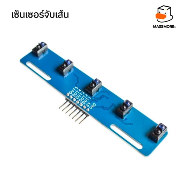 TCRT5000 QRE1113 QTR-8A จับเส้น IR Line tracking sensor QRE111GR Infrared Reflective Sensor - Image 4
