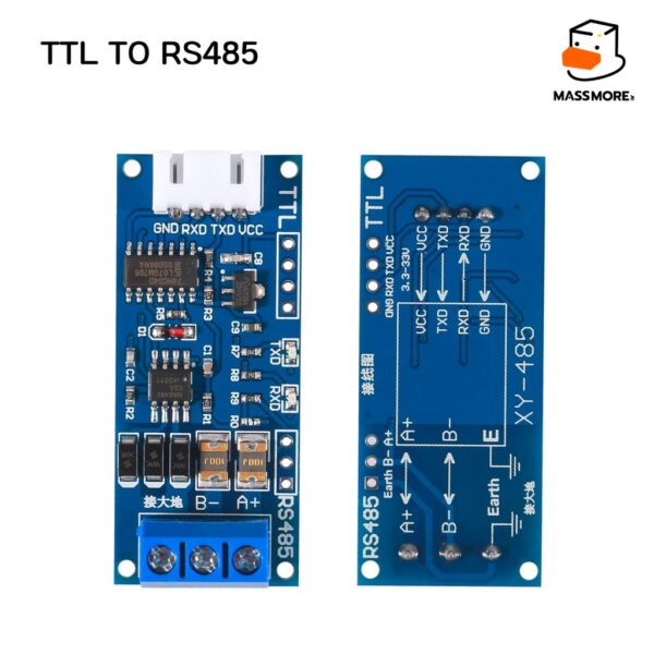 โมดูลแปลงสัญญาณ TTL to RS485 Serial UART DC3-24V - Image 3