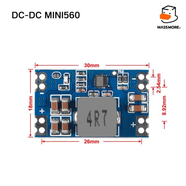 5A DC-DC Mini560 Step-Down 3.3V / 5V - Image 2