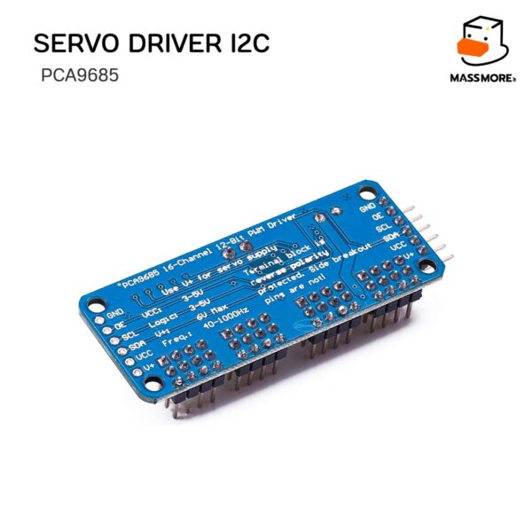 PCA9685 16CH Servo Drive I2C บอร์ดขับเซอร์โว 16 ช่อง 12 bit แบบ PWM - Image 6