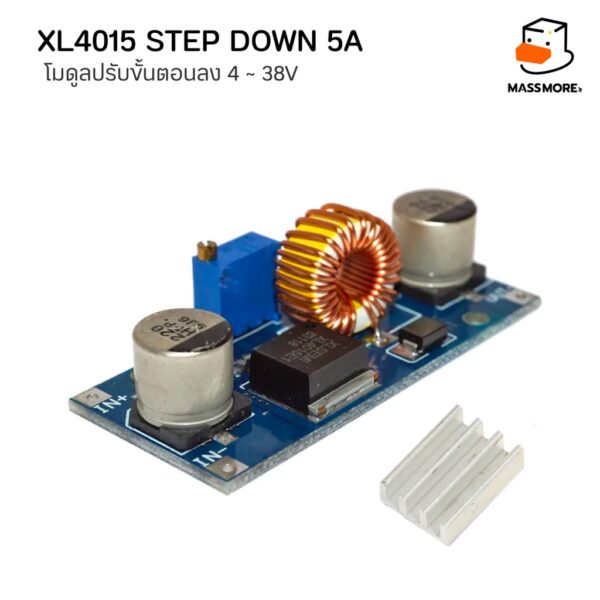 LM2596 XL401 โมดูลปรับลดแรงดัน Step Down LM2596 3A / XL4015 5A DC-to-DC Converter โมดูลลดแรงดันไฟ โมดูลแปลงไฟ - Image 7