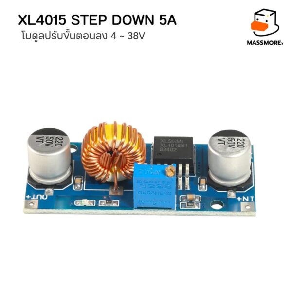 LM2596 XL401 โมดูลปรับลดแรงดัน Step Down LM2596 3A / XL4015 5A DC-to-DC Converter โมดูลลดแรงดันไฟ โมดูลแปลงไฟ - Image 8