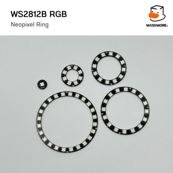 Neopixel Ring WS2812B RGB 5050SMD 1/8/12/16/24 pixel - Image 5