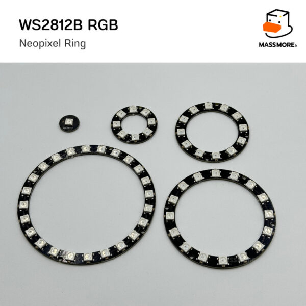 Neopixel Ring WS2812B RGB 5050SMD 1/8/12/16/24 pixel - Image 6
