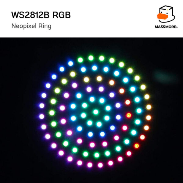 Neopixel Ring WS2812B RGB 5050SMD 1/8/12/16/24 pixel - Image 8