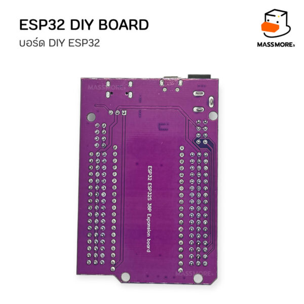 บอร์ดพัฒนา ESP32 Node32s ESP32S แบบลงชิพเอง บอร์ดขยายสีเขียว บอร์ดขยายสีม่วง สำหรับต่อพ่วง DIY - Image 7