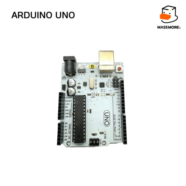 บอร์ด Arduino UNO แถมสาย USB atmega328p CH340G สีขาว หรือ สีชมพู UNO แบบ DIP ถอดเปลี่ยน IC ได้ - Image 5