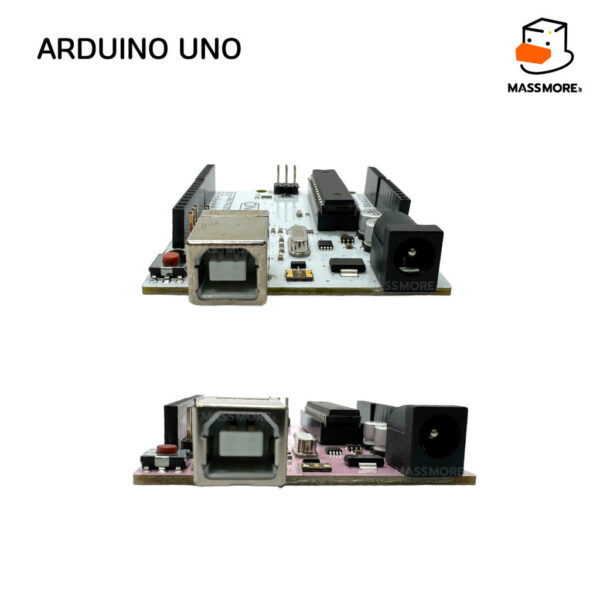 บอร์ด Arduino UNO แถมสาย USB atmega328p CH340G สีขาว หรือ สีชมพู UNO แบบ DIP ถอดเปลี่ยน IC ได้ - Image 7