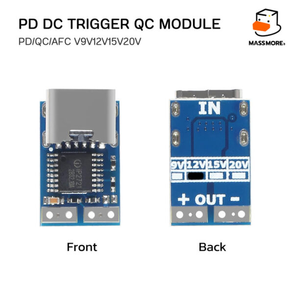 โมดูล PD DC Trigger QC ชิพ IP2721 USB Type-C Module PD/QC/AFC ตัวเลือก 9V 12V 15V 20V - Image 3