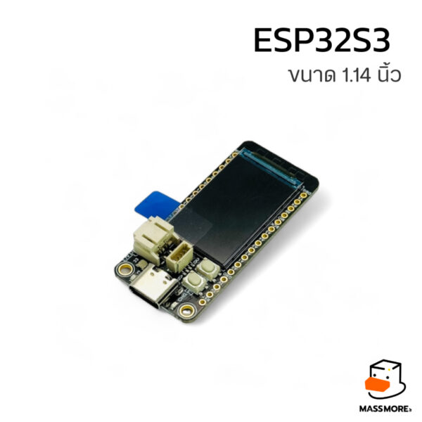 บอร์ดพัฒนา ESP32S3 หน้าจอแสดงผล TFT ขนาด 1.14 นิ้ว พร้อมขั้วแบตเตอรี่ ESP32S3FH4R2 รองรับ Arduino Python