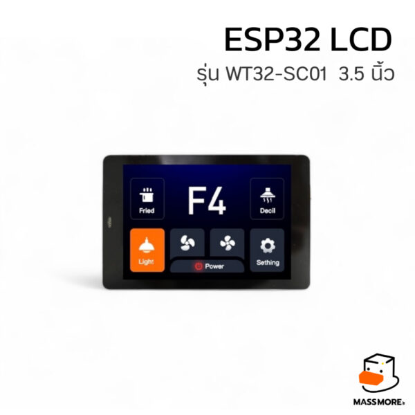 โมดูลหน้าจอ WT32-SC01 3.5 นิ้ว ESP32 LCD 320x480 Display Flash 4MB PSRAM 8MB รองรับ LVGL Arduino