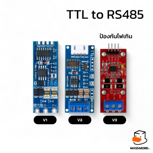 โมดูลแปลงสัญญาณ TTL to RS485 Serial UART DC3-24V